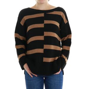 MAGLIA A RIGHE TABACCO